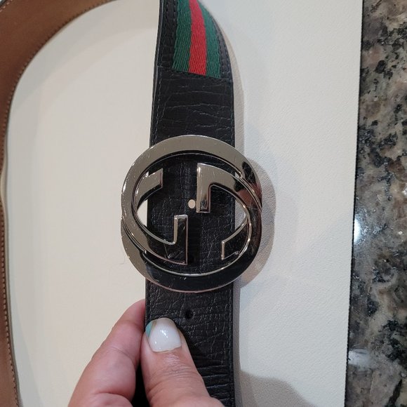 GUCCI~SHERRY LINE~LEATHER BELT - Picture 13 of 14